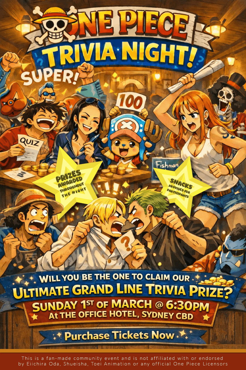 Grand Line Trivia Major Seas event poster