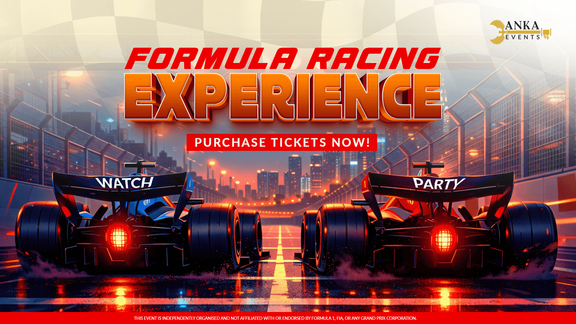 Formula Racing Experience watch party artwork