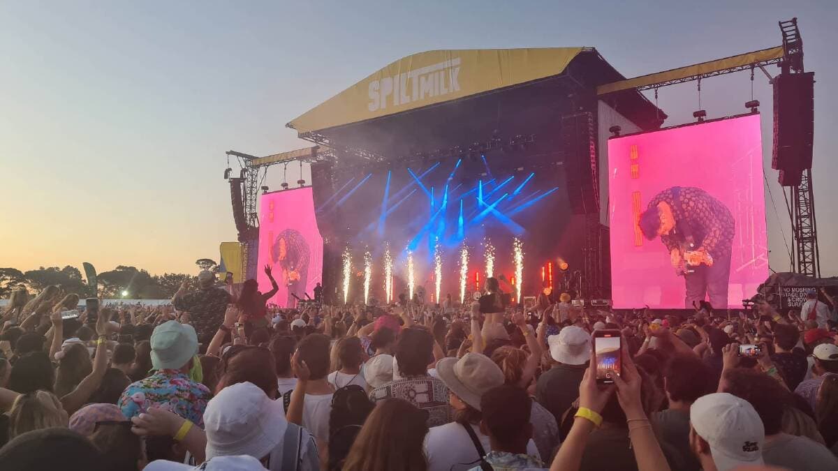 DJ performance at Spilt Milk Festival