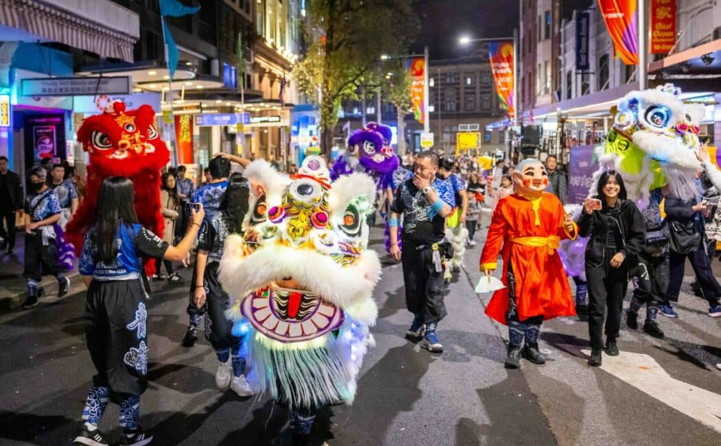 Street festival community event supported by local government